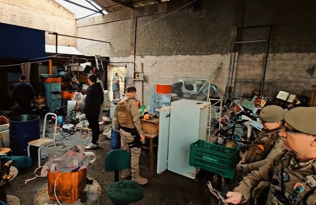 Foto e vídeo: Reprodução PMSC/Portal Conexão Sul