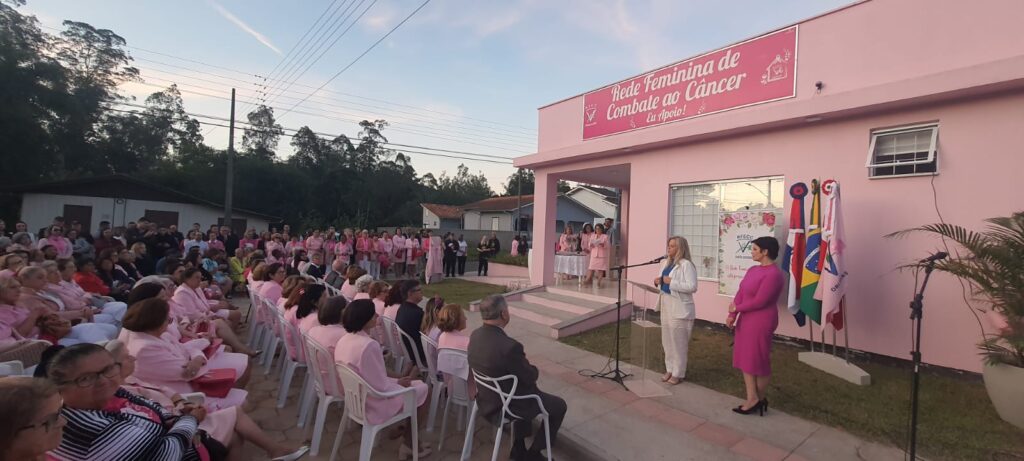 Inauguração da sede da Rede Feminina de Combate ao Câncer de Orleans em 2023 - Foto: Arquivo/Divulgação