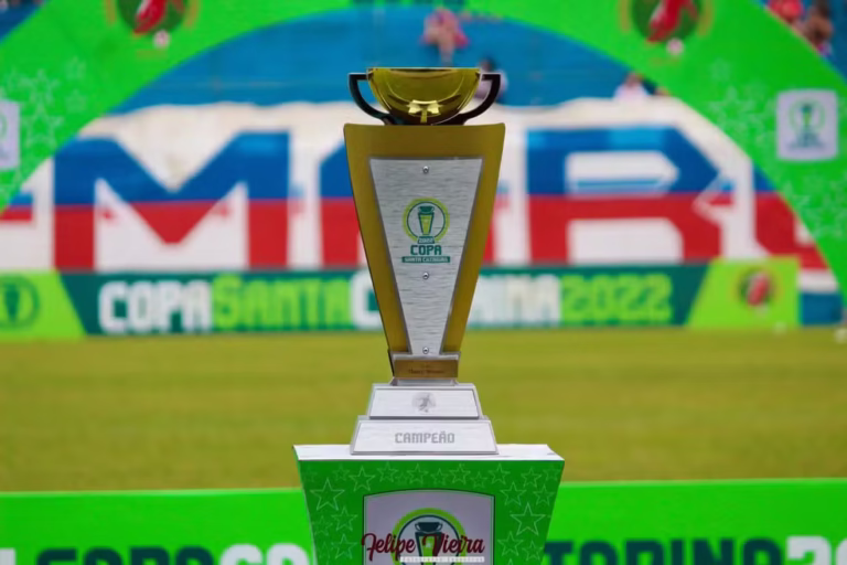 Taça Copa Santa Catarina — Foto: Felipe Vieira/CNMD