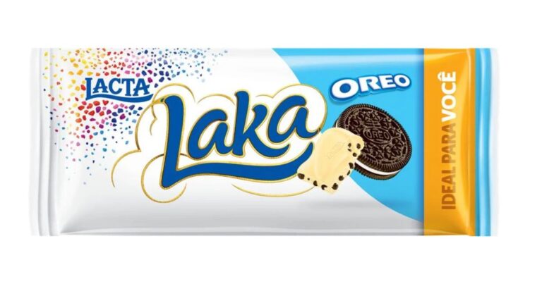 Unidades do produto Laka Oreo foram embaladas com o rótulo do Chocolate Branco Laka Foto: Reprodução