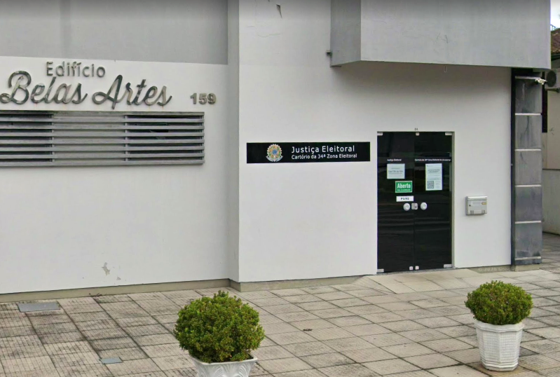 Sede da Justiça Eleitoral em Urussanga - Foto: Reprodução Google Street View